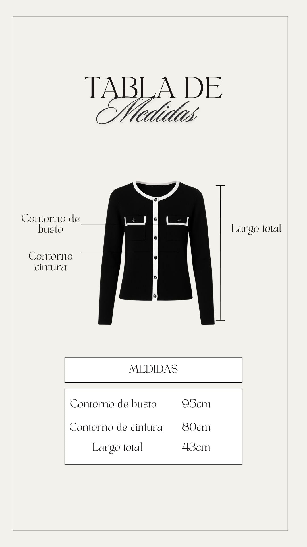 Cardigan Classy - Negro