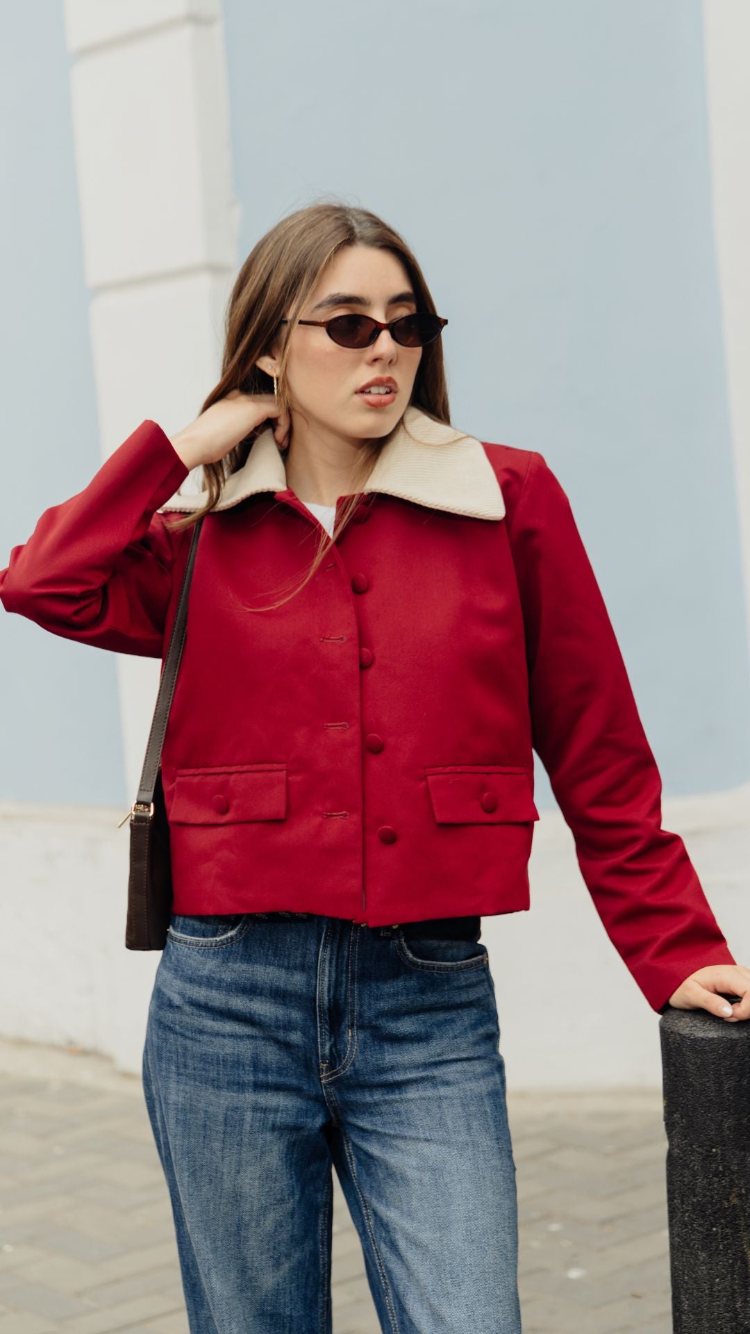 Harper Jacket Drill Burgundy Ed. Final