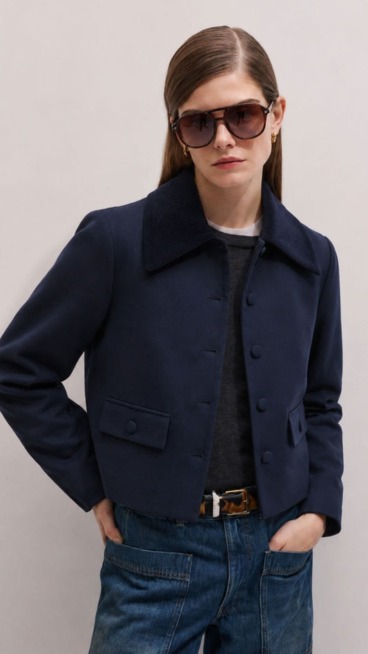 Harper Jacket Drill Azul