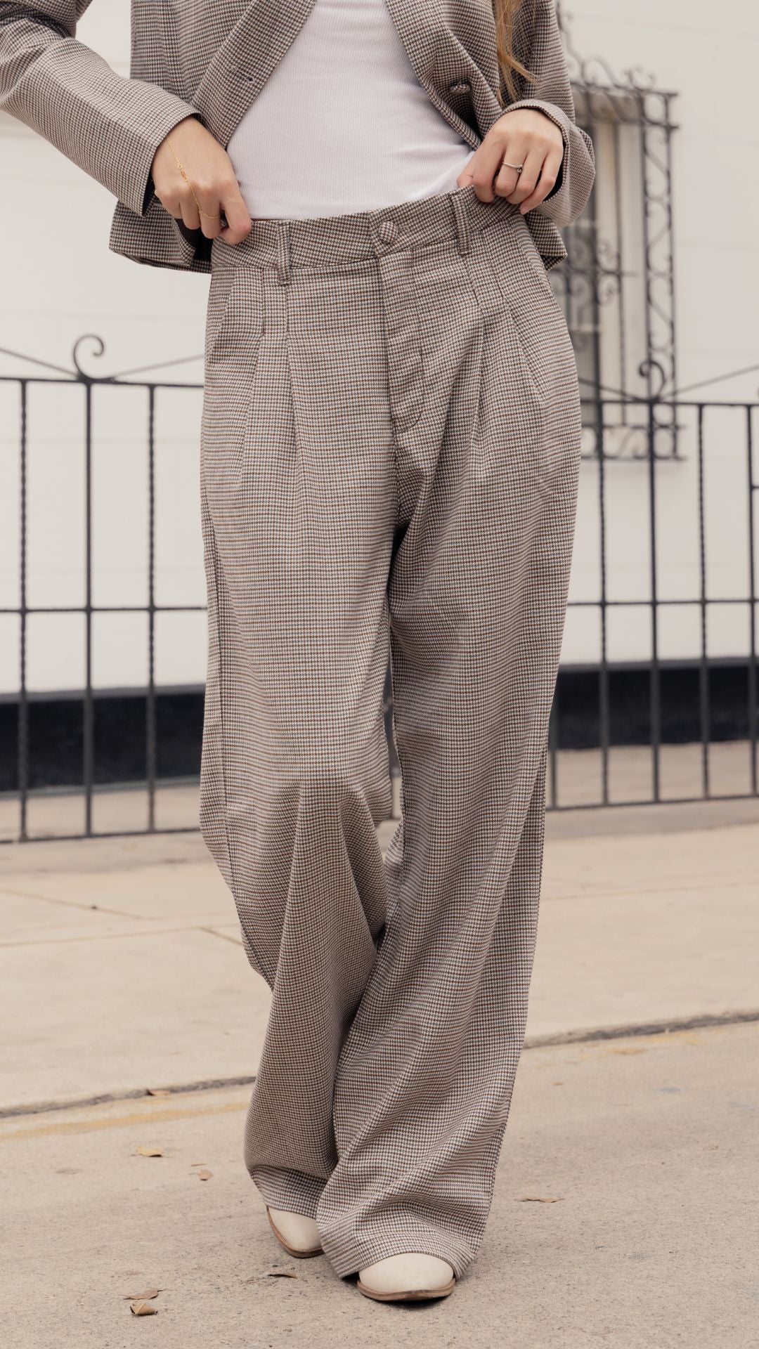 Pantalon Sastre Lily – Moka Check