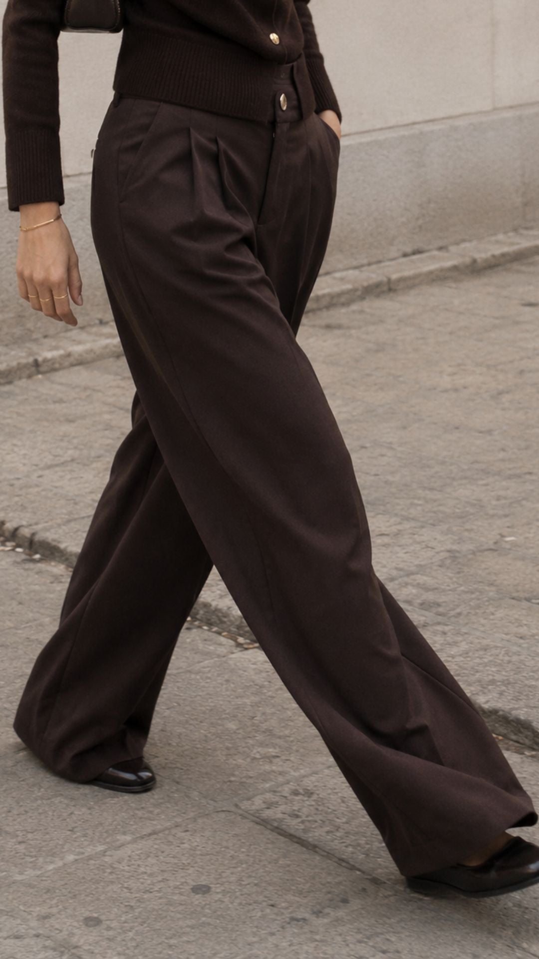Pantalon Sastre Lily – Chocolate