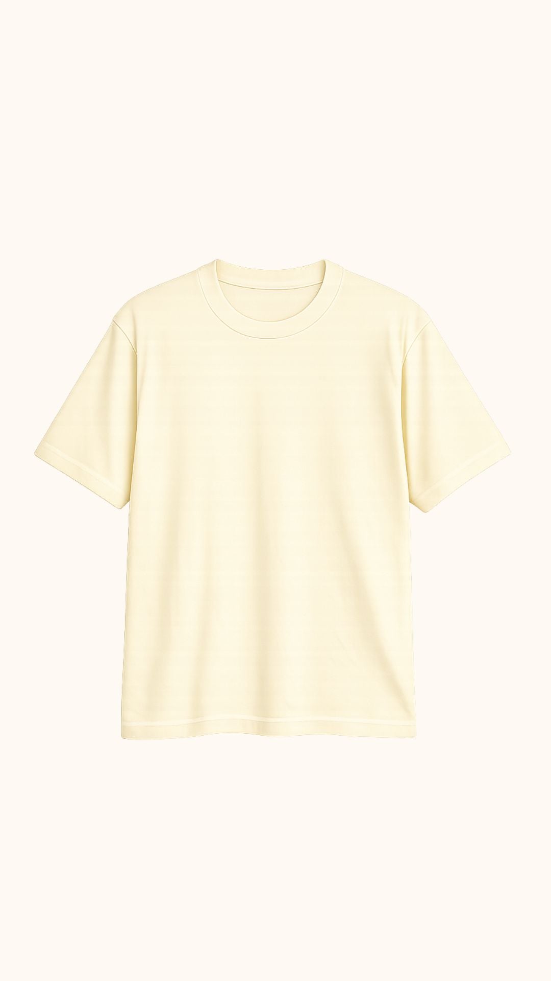 Preventa Camiseta Semi Oversize Butter Yellow- Pima cotton