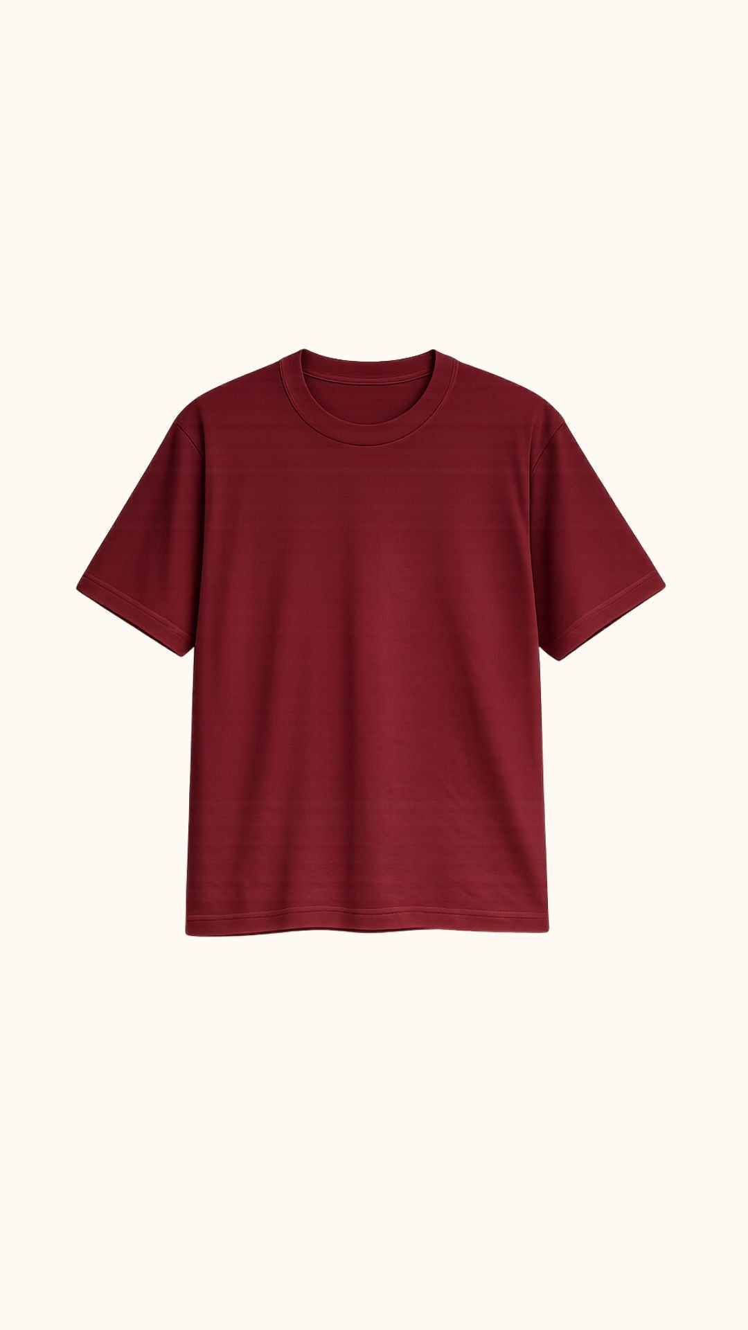 Preventa Camiseta Semi Oversize Burgundy- Pima cotton