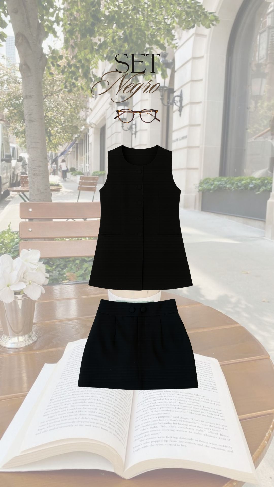 Chaleco sastre Negro