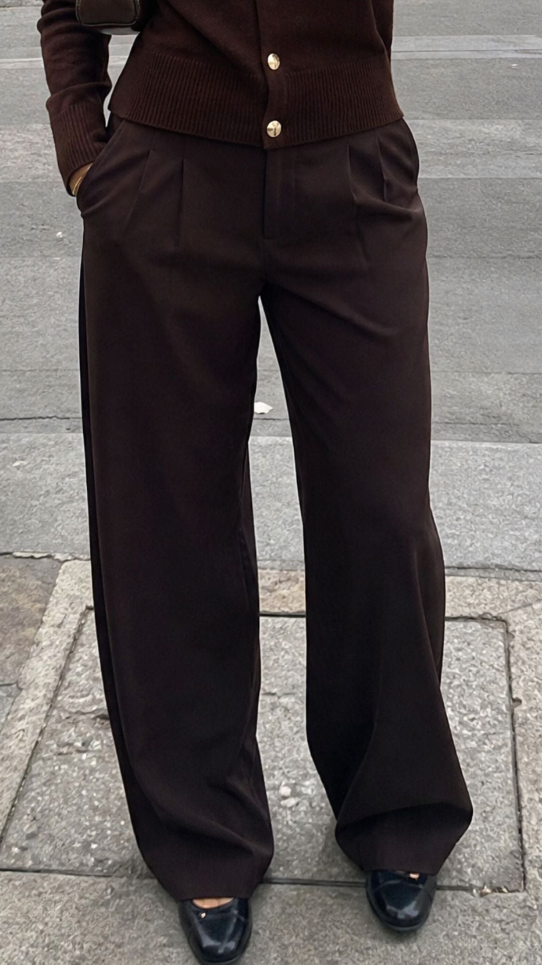 Pantalon Sastre Lily – Chocolate