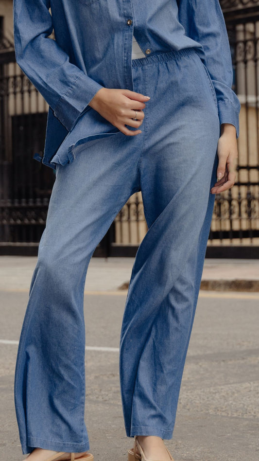 Preventa Pantalon Denim - Azure
