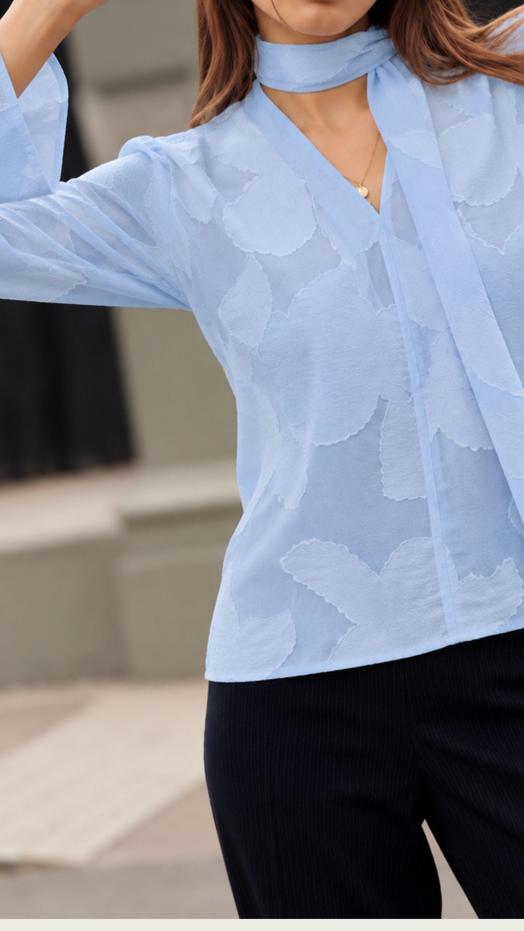 Preventa Blusa Mao Celeste- 2 piezas