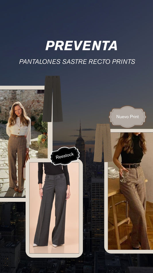 PREVENTA Pantalon Sastre Recto - PRINTS